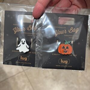 Lug Festive Ghost and Pumpkin Bag Charms